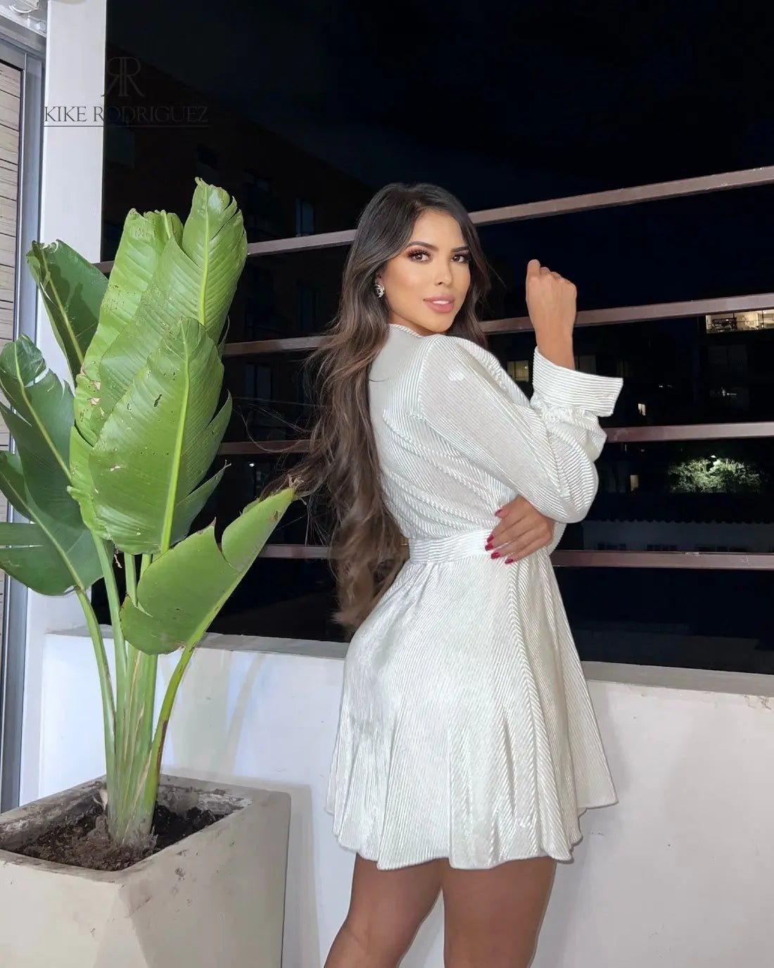 Vestido Isabella Blanco - KIKE RODRIGUEZ