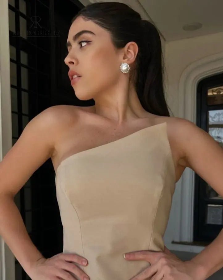 Blusa Rosalia Nude - KIKE RODRIGUEZ