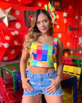 Top Ventana Estampado