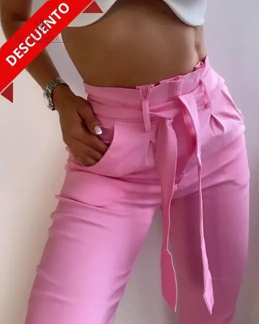 Pantalón Malta Rosa - KIKE RODRIGUEZ