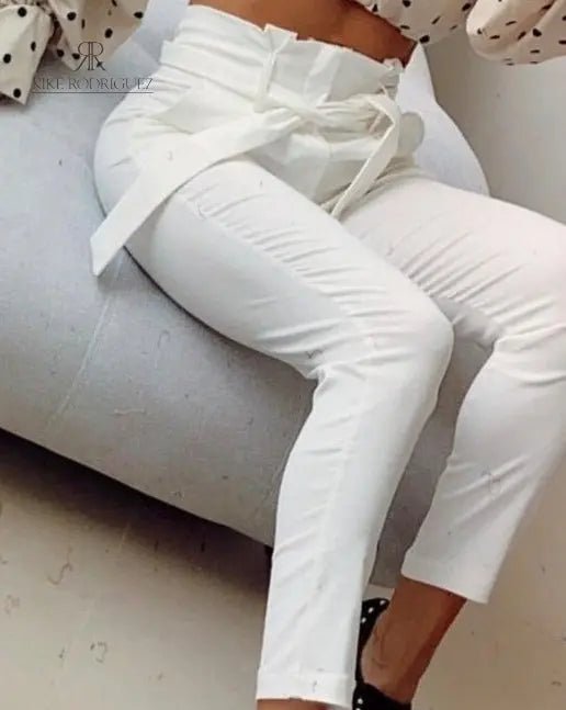 Pantalón Malta Blanco - KIKE RODRIGUEZ