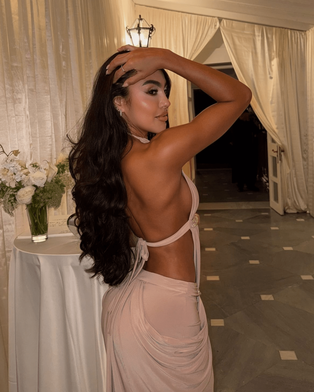 Vestido Crystal Nude Mujer - KIKE RODRIGUEZ