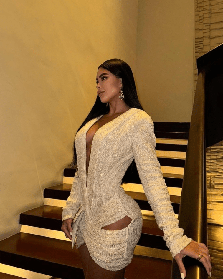 Vestido Alborada Dorado Mujer Elegante - KIKE RODRIGUEZ