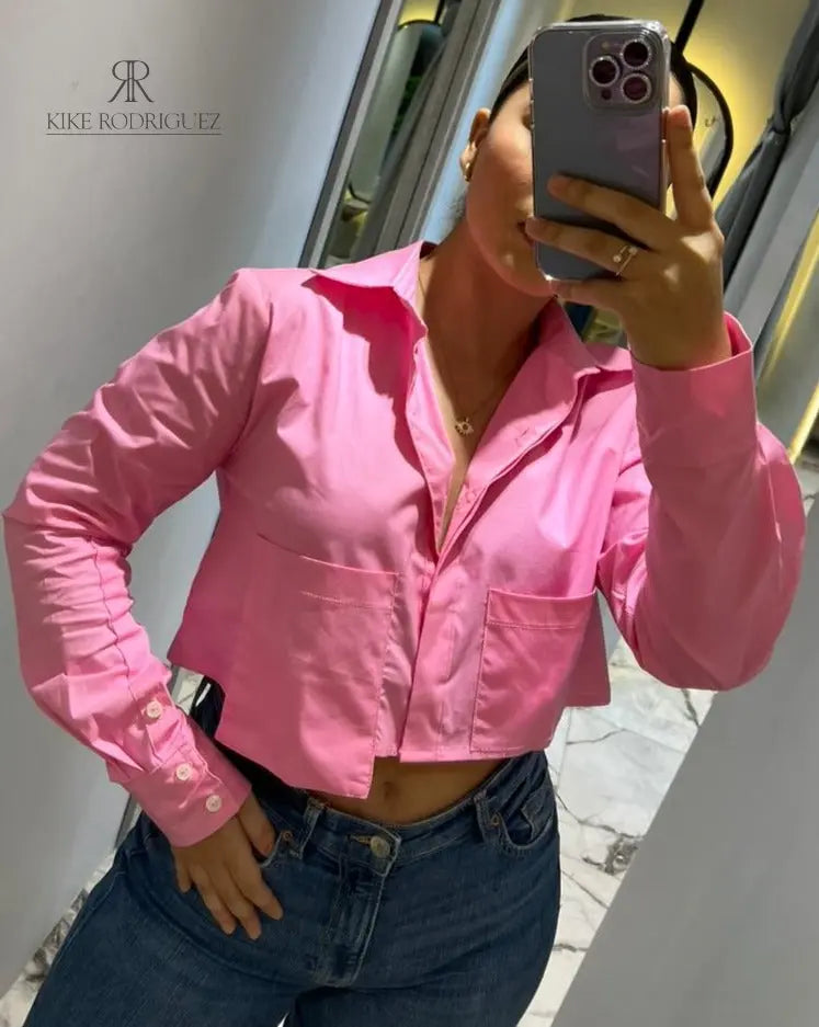Blusa rosa elegante hotsell