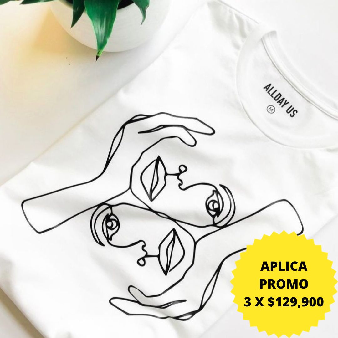 T-shirt mujer estampada FACE TO FACE