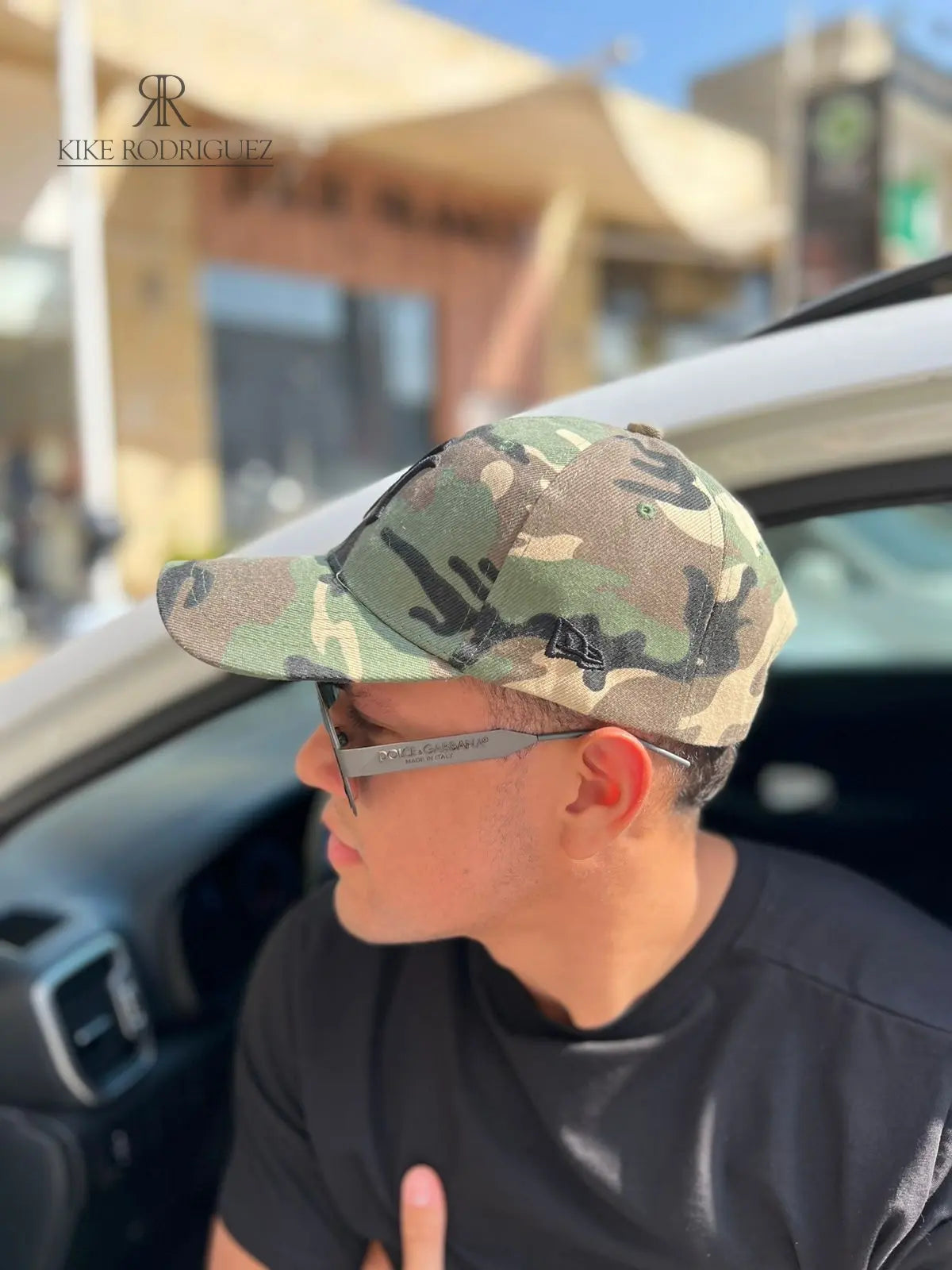 GORRAS NY UNISEX CAMUFLADA LETRAS NEGRAS