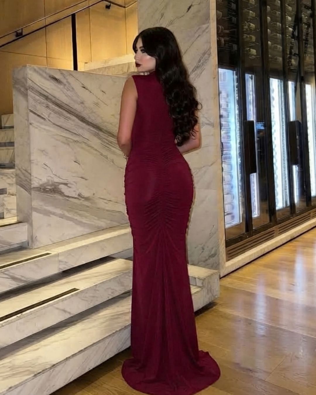 Vestido Allure VINO TINTO - KIKE RODRIGUEZ