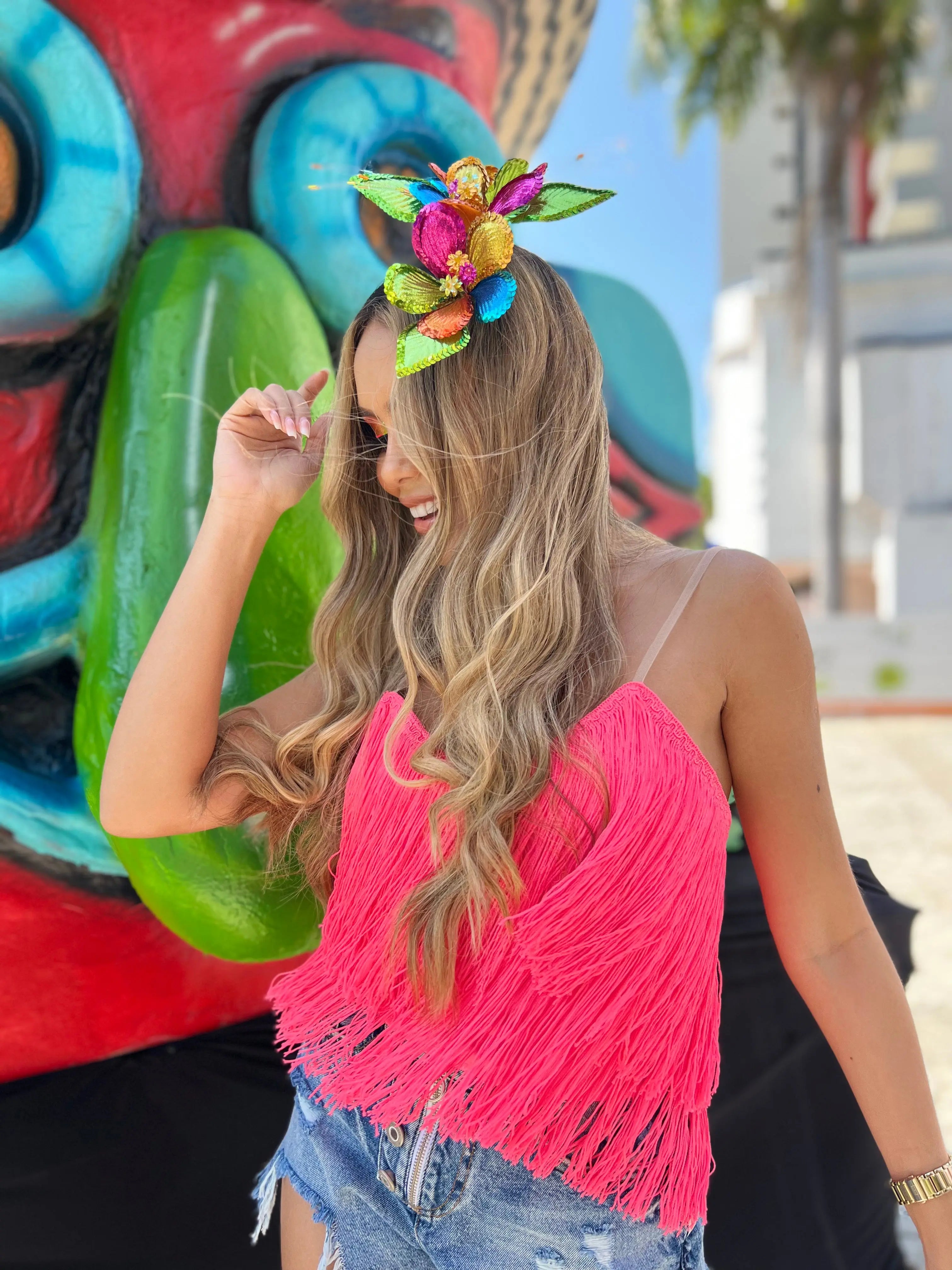 Blusas con flecos de moda on sale